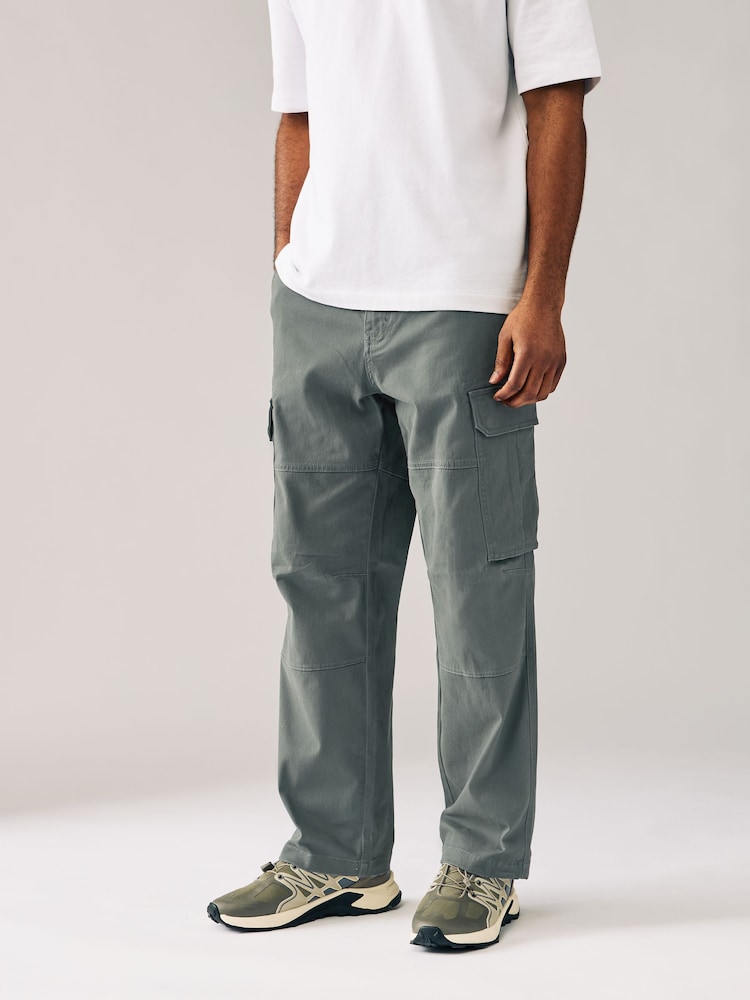 Anthrazitgrau - Bequeme Passform - Cargo-Hose aus Baumwollstretch, - Bild 1 von 12 Anthrazitgrau - Bequeme Passform - Cargo-Hose aus Baumwollstretch, - Bild 1 von 12