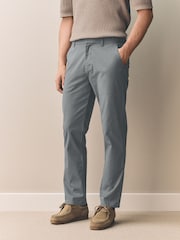Blue Slate Slim Fit Signature Supima Cotton Blend Chinos Trousers - Image 1 of 7