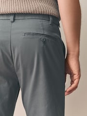 Blue Slate Slim Fit Signature Supima Cotton Blend Chinos Trousers - Image 6 of 7