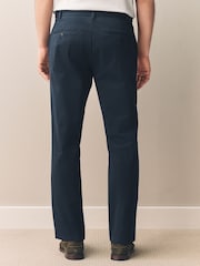Azul marino - Corte slim - Pantalones chinos de mezcla de algodón Supima Signature - Imagen 3 de 11