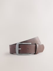 Blue/Grey Mid Straight Fit Belted Soft Touch Chino Trousers - Image 12 of 12