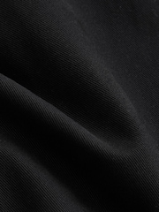 Black Straight Fit Belted Soft Touch Chino Trousers - Image 10 of 11