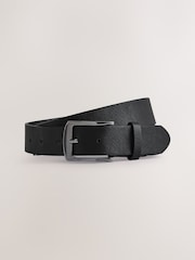 Black Straight Fit Belted Soft Touch Chino Trousers - Image 11 of 11