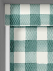 Cath Kidston Green Hand painted Gingham Made to Measure Roller Blind - Image 3 of 6