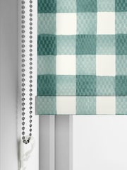 Cath Kidston Green Hand painted Gingham Made to Measure Roller Blind - Image 4 of 6