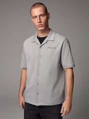 Grey Text Graphic Jersey Shirt - Image 3 of 8