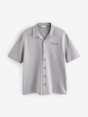Grey Text Graphic Jersey Shirt - Image 6 of 8
