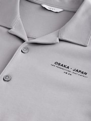 Grey Text Graphic Jersey Shirt - Image 7 of 8