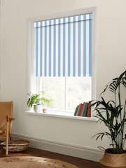 Cath Kidston Blue Canopy Stripe Made to Measure Roller Blind - Image 2 of 6