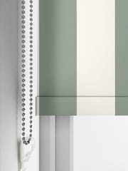 Cath Kidston Sage Green Canopy Stripe Made to Measure Roller Blind - Image 4 of 6