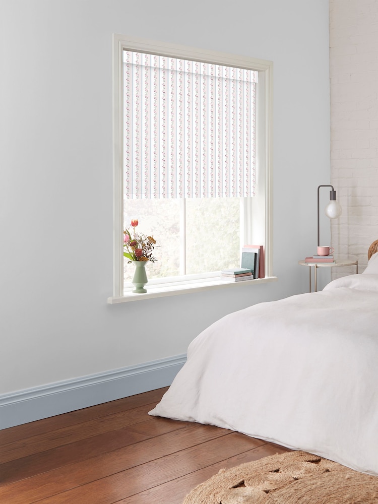 Cath Kidston Cream Ticking Vine Made to Measure Roller Blind - Image 2 of 6