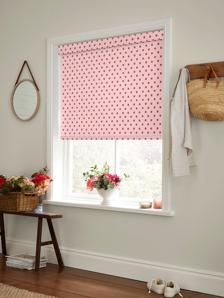 Cath Kidston Pink Button Spot Made to Measure Roller Blind - Image 2 of 6