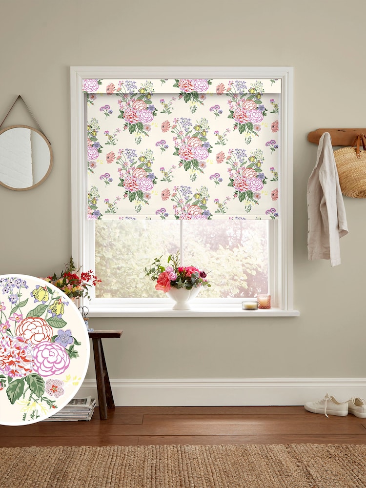 Cath Kidston Cream Summer Floral Made to Measure Roller Blind - Image 1 of 6