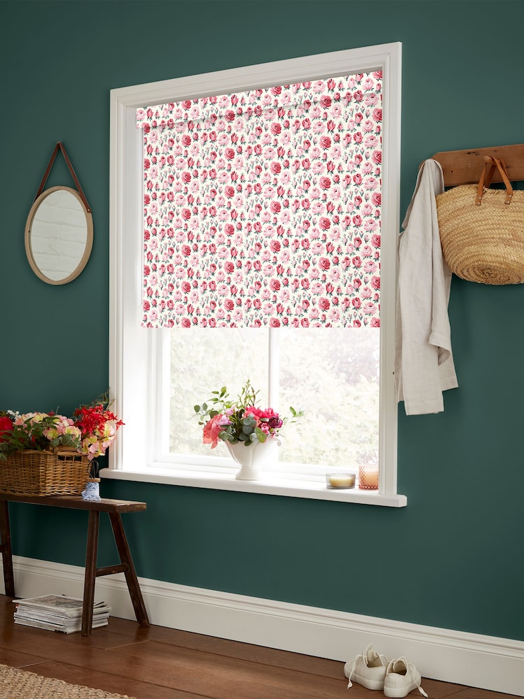 Cath Kidston Pink And Red Rose Buds Made To Measure Roller Blind - Image 2 of 6