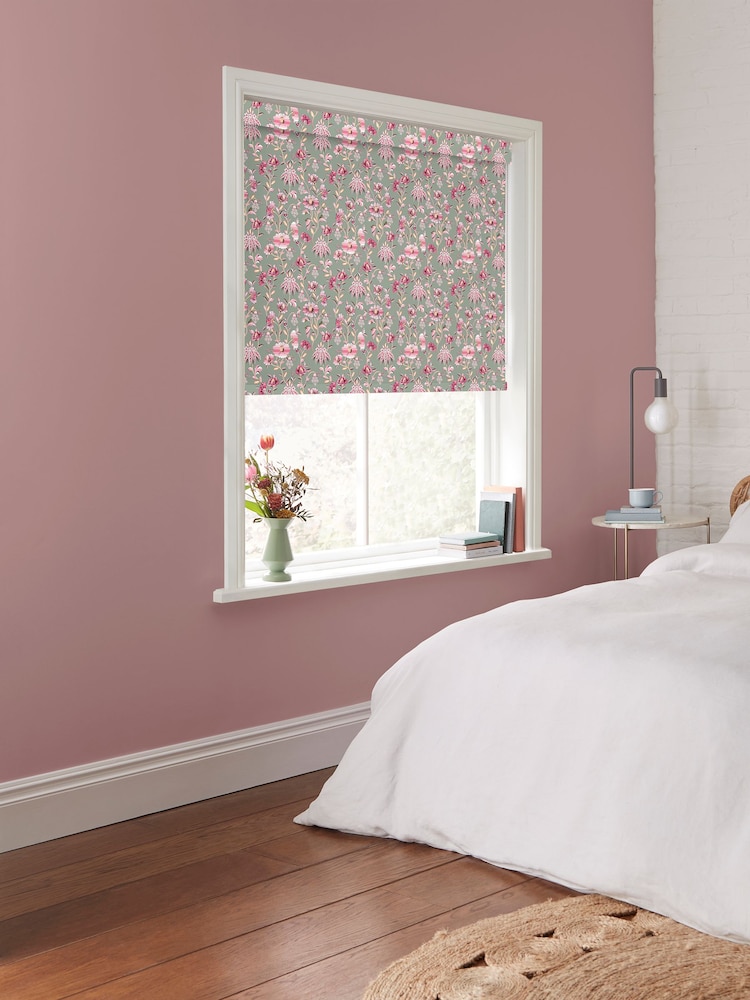 Cath Kidston Sage Green Friendship Gardens Made to Measure Roller Blind - Image 2 of 6
