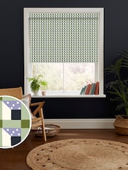 Cath Kidston Green Cath Check Made to Measure Roller Blind - Image 1 of 6
