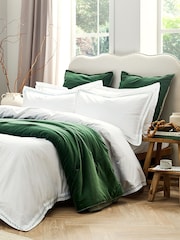 Christy Sage Wave Embroidered Duvet Cover & Pillowcase Set - Image 2 of 4