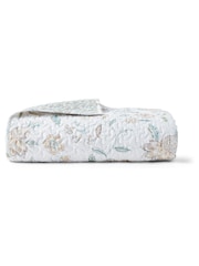 Christy Aqua Kew Reversible Bedspread Cotton Coverlet - Image 4 of 4