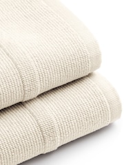 Christy Ecru Highgate Turkish Cotton Ribbed Towel - Image 4 of 4