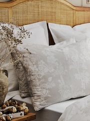 Christy Beige Beatrice Cotton Percale Pillowcase Pair - Image 1 of 3
