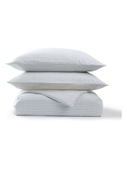 Christy Blue Gingham Yarn Dye Duvet Cover & Pillowcase Set - Image 3 of 4