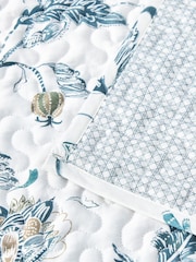 Christy Blue Bramley Reversible Bedspread Cotton Coverlet - Image 2 of 5