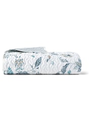 Christy Blue Bramley Reversible Bedspread Cotton Coverlet - Image 5 of 5