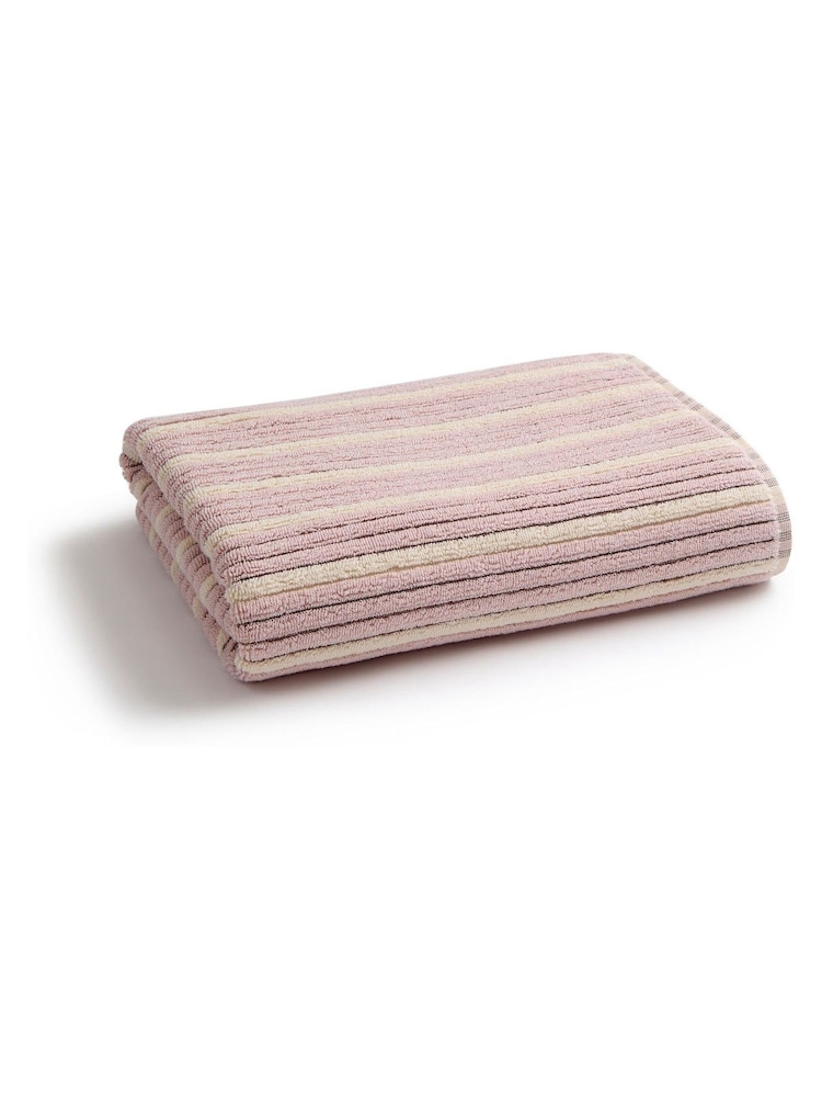 Christy Rose/Blackberry Darwin Turkish Cotton Reversible Towel - Image 2 of 5 Christy Rose/Blackberry Darwin Turkish Cotton Reversible Towel - Image 2 of 5