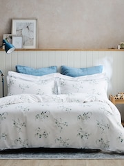 Christy Blue Forget Me Not Cotton Duvet Cover & Pillowcase Set - Image 1 of 4