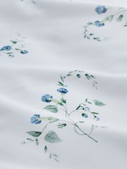Christy Blue Forget Me Not Cotton Duvet Cover & Pillowcase Set - Image 3 of 4