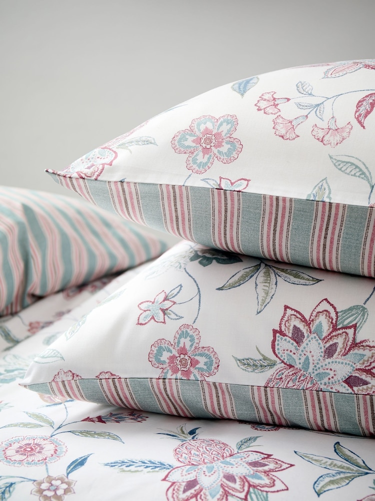 Christy Blue Kew Cotton Sateen Pillowcase Pair - Image 1 of 3 Christy Blue Kew Cotton Sateen Pillowcase Pair - Image 1 of 3