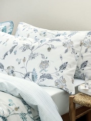 Christy Blue Bramley Cotton Sateen Pillowcase Pair - Image 2 of 3