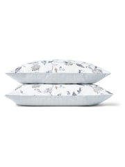 Christy Blue Bramley Cotton Sateen Pillowcase Pair - Image 3 of 3