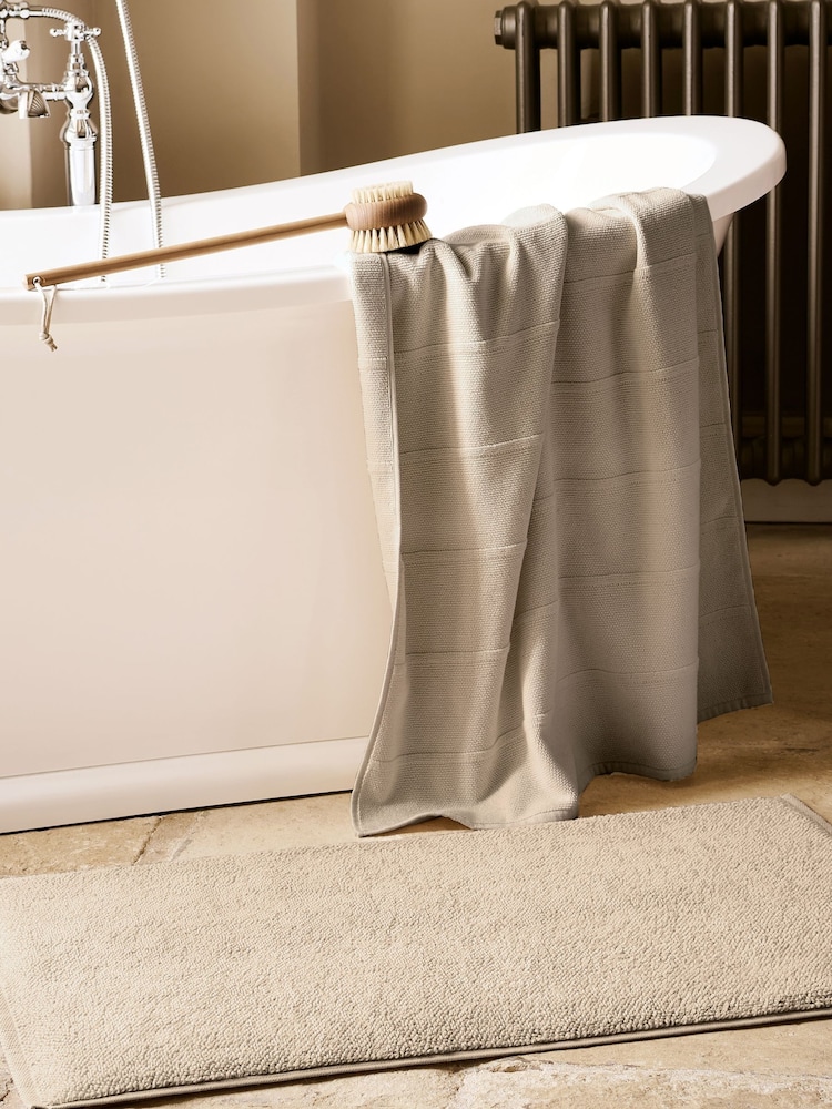Christy Pebble Highgate Turkish Cotton Ribbed Towel - Image 1 of 4 Christy Pebble Highgate Turkish Cotton Ribbed Towel - Image 1 of 4