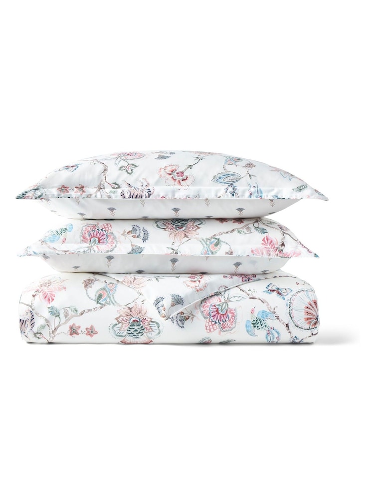 Christy Pink Tropical Floral Duvet Cover & Pillowcase Set - Image 2 of 5 Christy Pink Tropical Floral Duvet Cover & Pillowcase Set - Image 2 of 5
