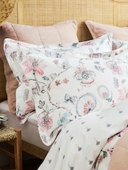 Christy Pink Tropical Floral Duvet Cover & Pillowcase Set - Image 3 of 5