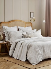 Christy Beige Beatrice Cotton Duvet Cover & Pillowcase Set - Image 2 of 4