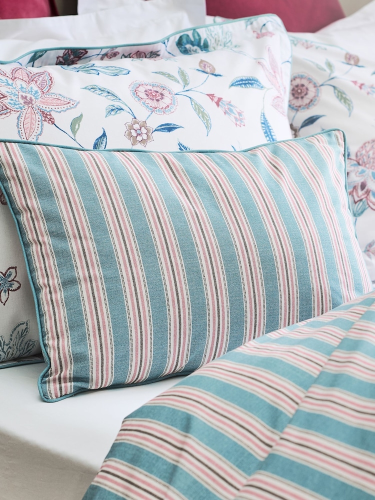 Christy Blue Kew Boudoir Reversible Filled Cushion - Image 1 of 4 Christy Blue Kew Boudoir Reversible Filled Cushion - Image 1 of 4