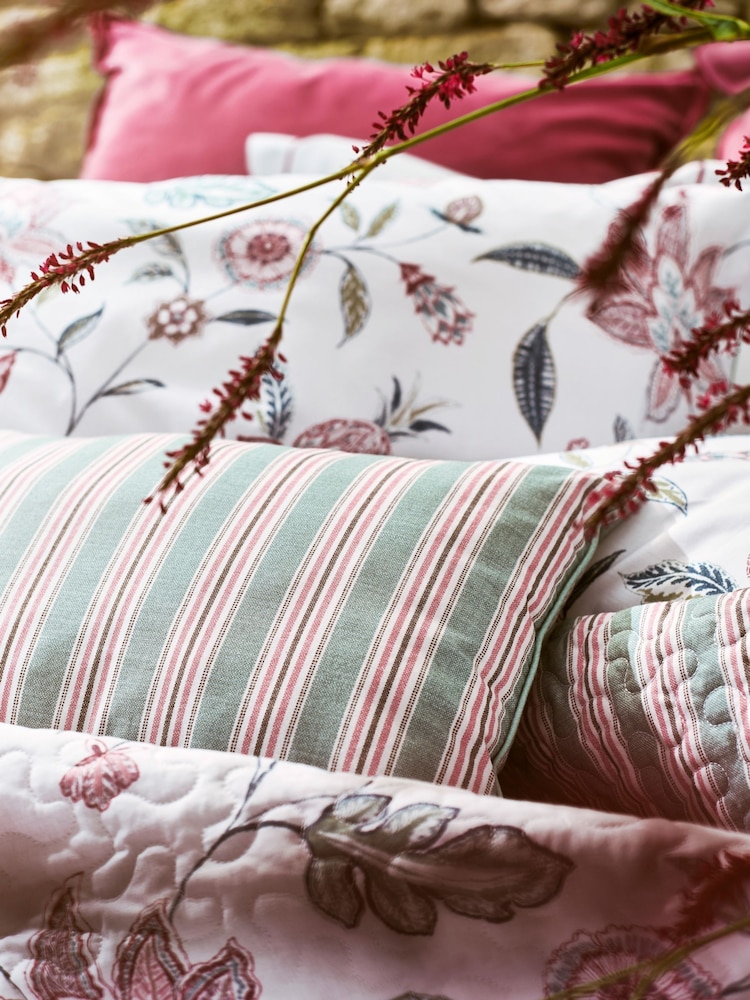 Christy Blue Kew Boudoir Reversible Filled Cushion - Image 4 of 4 Christy Blue Kew Boudoir Reversible Filled Cushion - Image 4 of 4