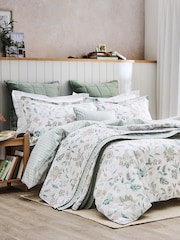 Christy Aqua Kew Cotton Sateen Duvet Cover & Pillowcase Set - Image 2 of 5