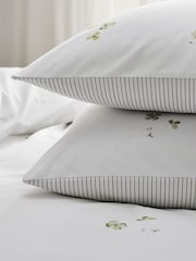 Christy Green Clover Cotton Percale Pillowcase Pair - Image 1 of 3