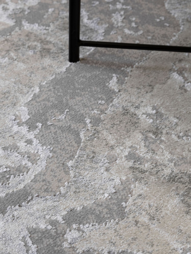 THE RUG EDIT Grey Ritz Marble Rug - Image 2 of 9
