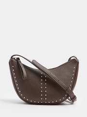 Yours Curve Brown Stud Detail Cross Body Bag - Image 2 of 5