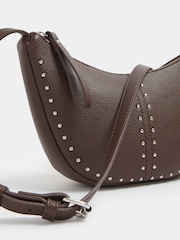 Yours Curve Brown Stud Detail Cross Body Bag - Image 4 of 5