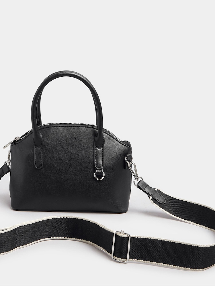 Yours Curve Black Contrast Strap Cross Body Bag - Image 2 of 4 Yours Curve Black Contrast Strap Cross Body Bag - Image 2 of 4