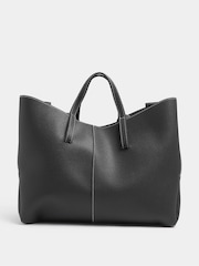 Yours Curve Black Faux Leather Slouchy Shoulder Bag - Image 2 of 5