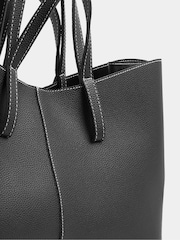 Yours Curve Black Faux Leather Slouchy Shoulder Bag - Image 5 of 5