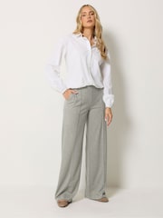 Long Tall Sally Natural Premium Brushed Seam Trousers - Image 1 of 6