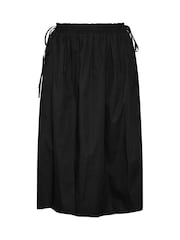 Yours Curve Black Poplin Midi Skirt - Image 5 of 5