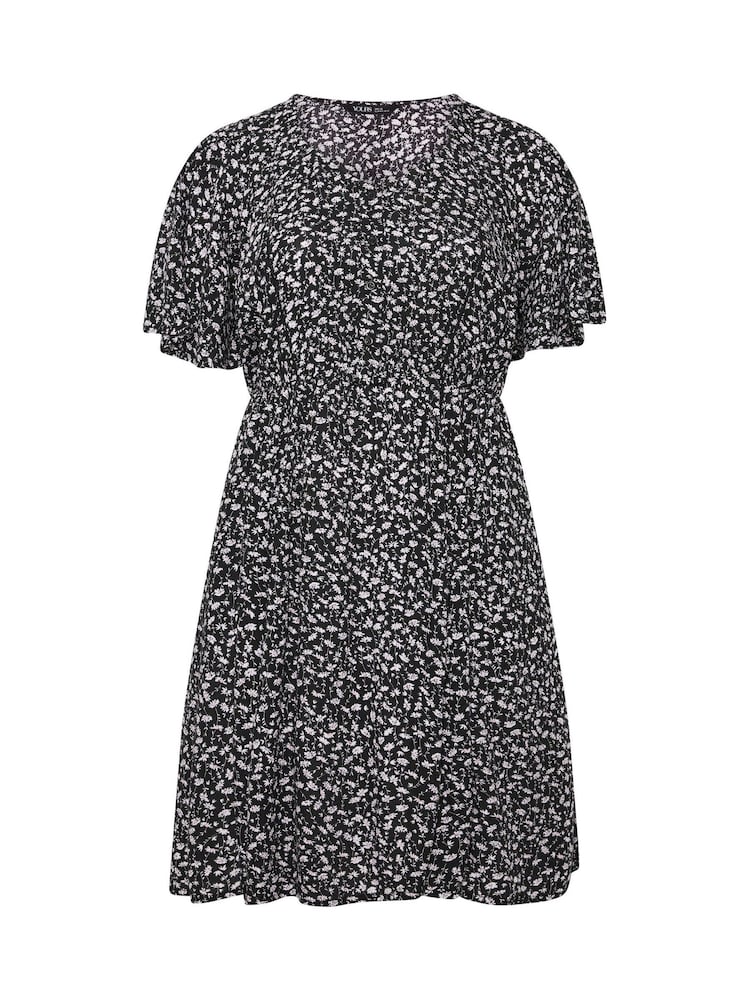 Yours Curve Black Smock Mini Dress - Image 5 of 5 Yours Curve Black Smock Mini Dress - Image 5 of 5
